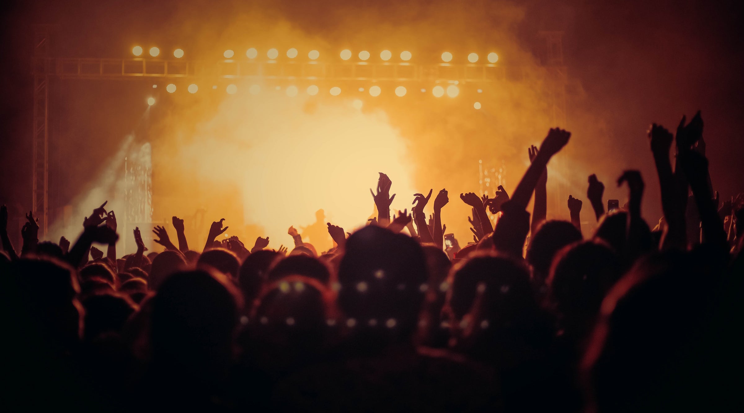 music concert packed with people