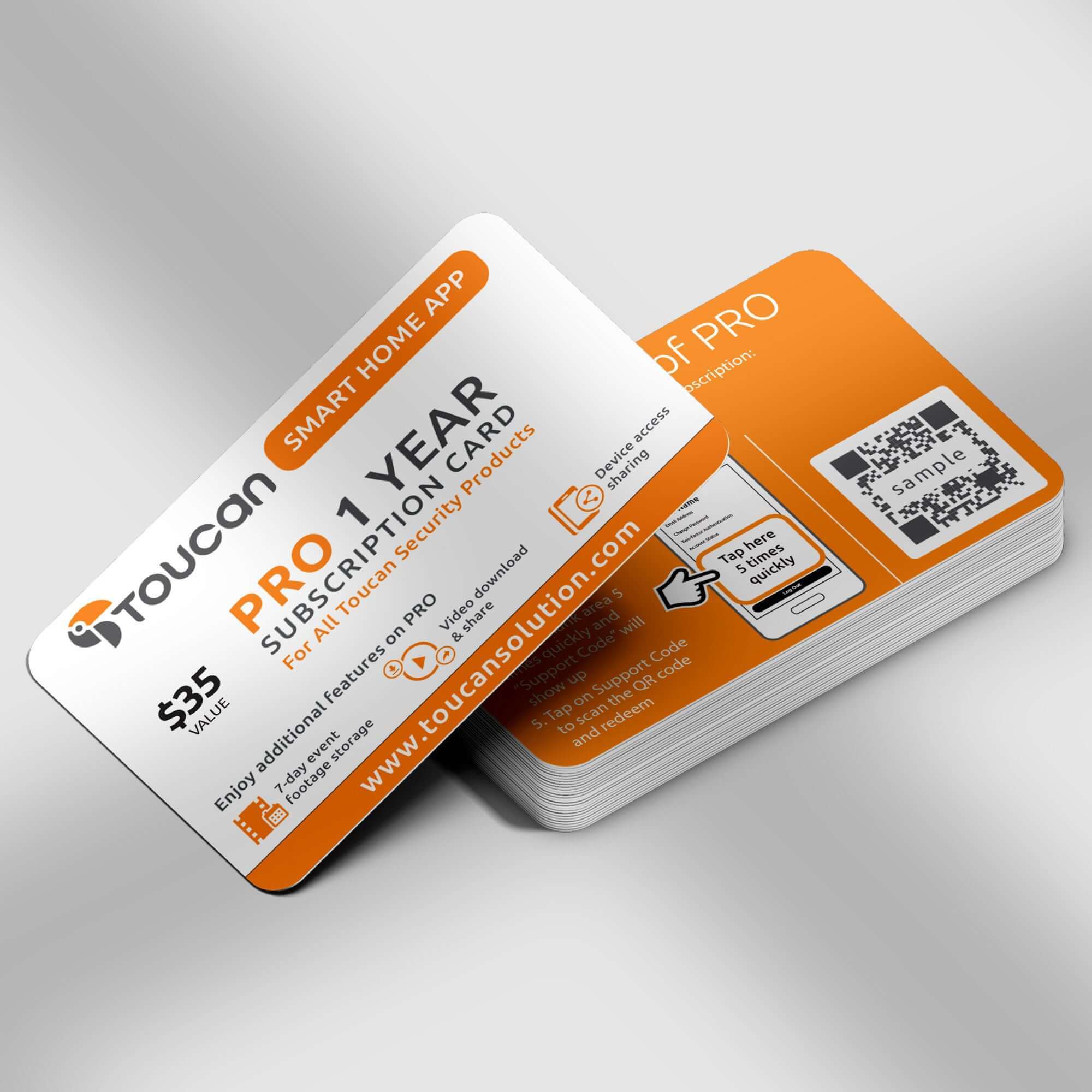 Toucan Smart Home App Pro 1 Year Subscription | Toucan Shield Plan Pro - 1 Year Subscription Card - All Devices Coverage