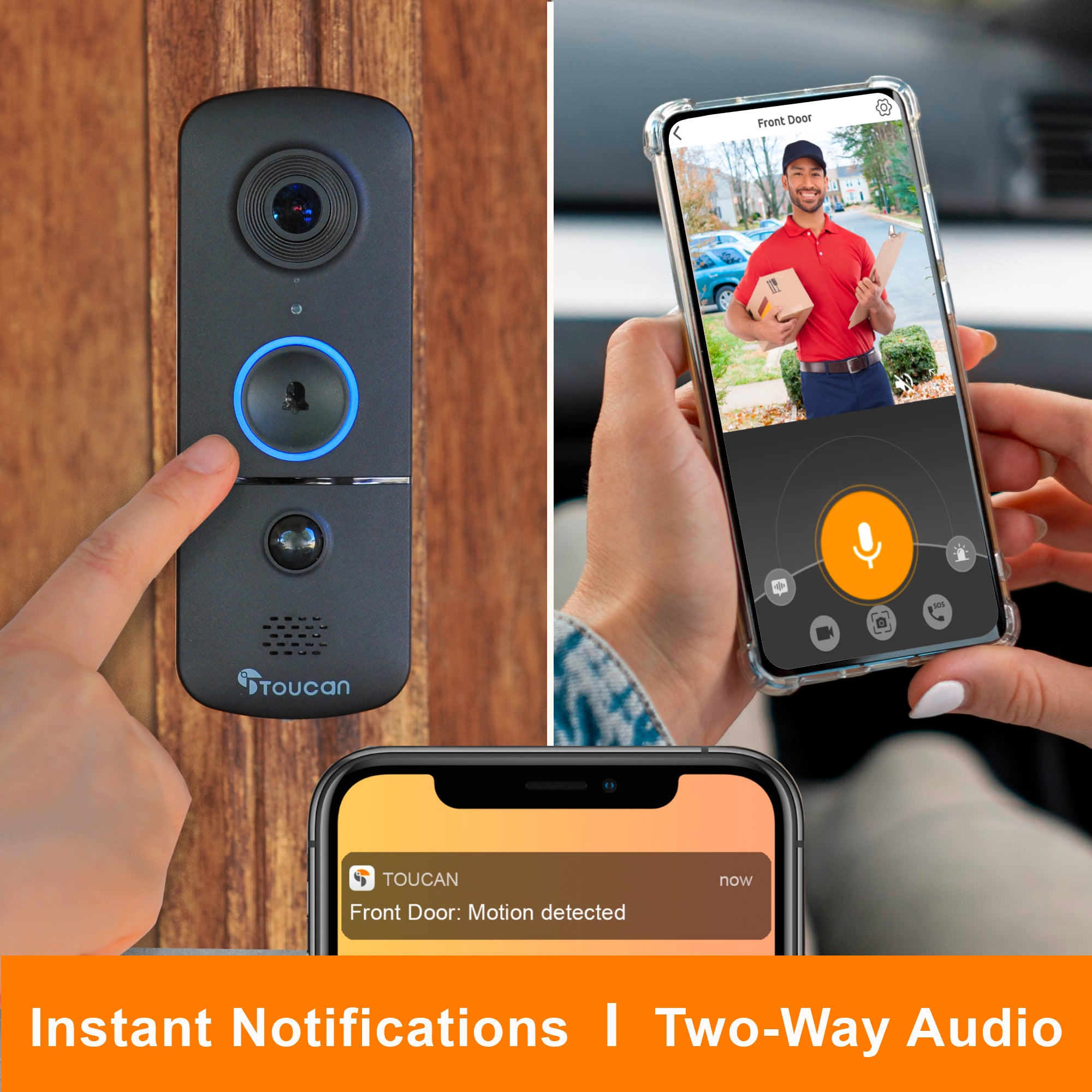 home security systems|Toucan Wireless Security Camera S4 and Wireless Video Doorbell V3 Bundle|RBB Toucan Wireless Video Doorbell |Toucan Guardian Premium Wireless Security Camera S4 3-Pack + Wireless Video Doorbell V3 + Solar Charger Bundle -Toucan Wireless Video Doorbell V3D-Wireless Video Doorbell | Wireless Security Camera S4 and Wireless Video Doorbell