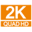 Logo of 2K Quadrho with a black and white design.