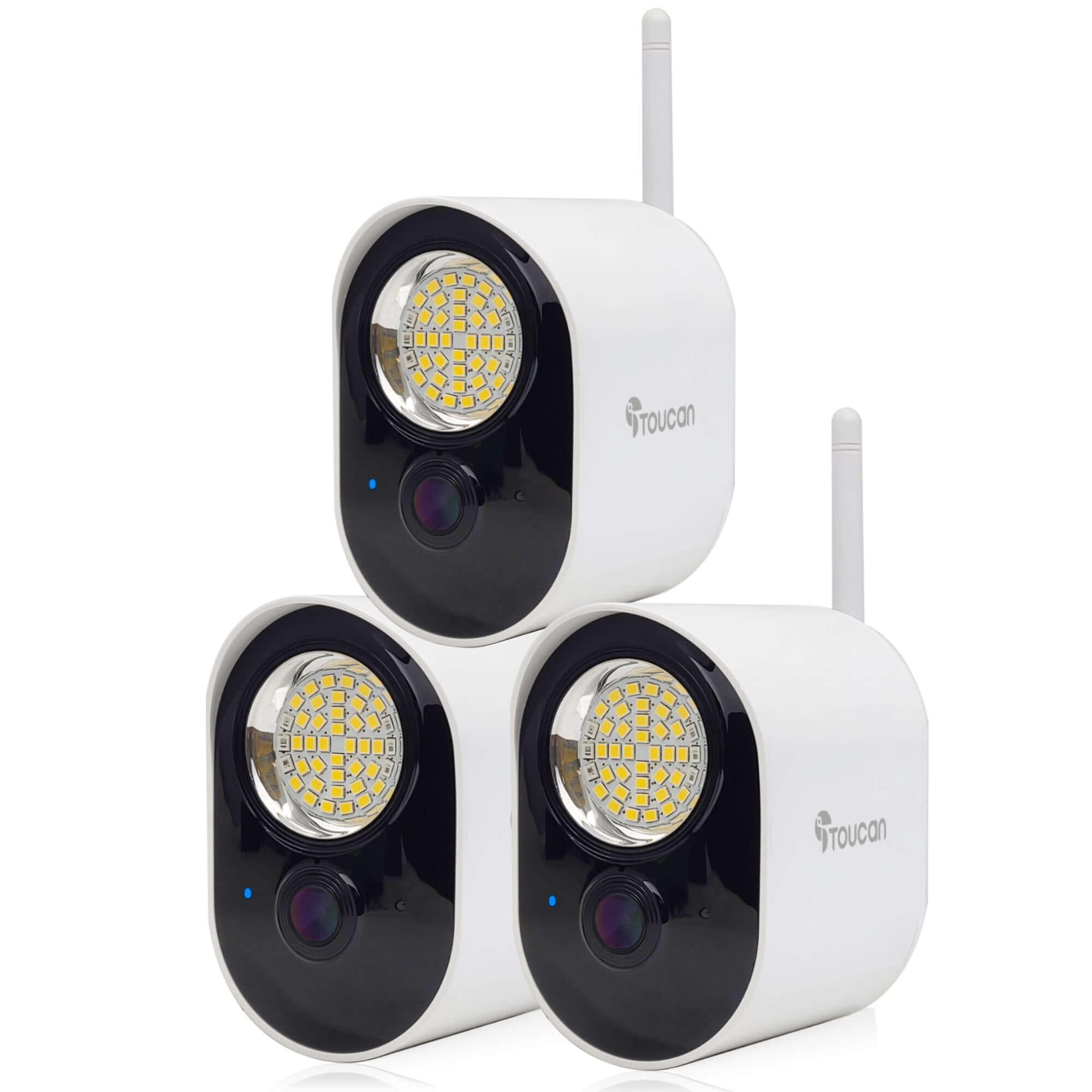 Security Floodlight Camera 3-pack| led flood lights