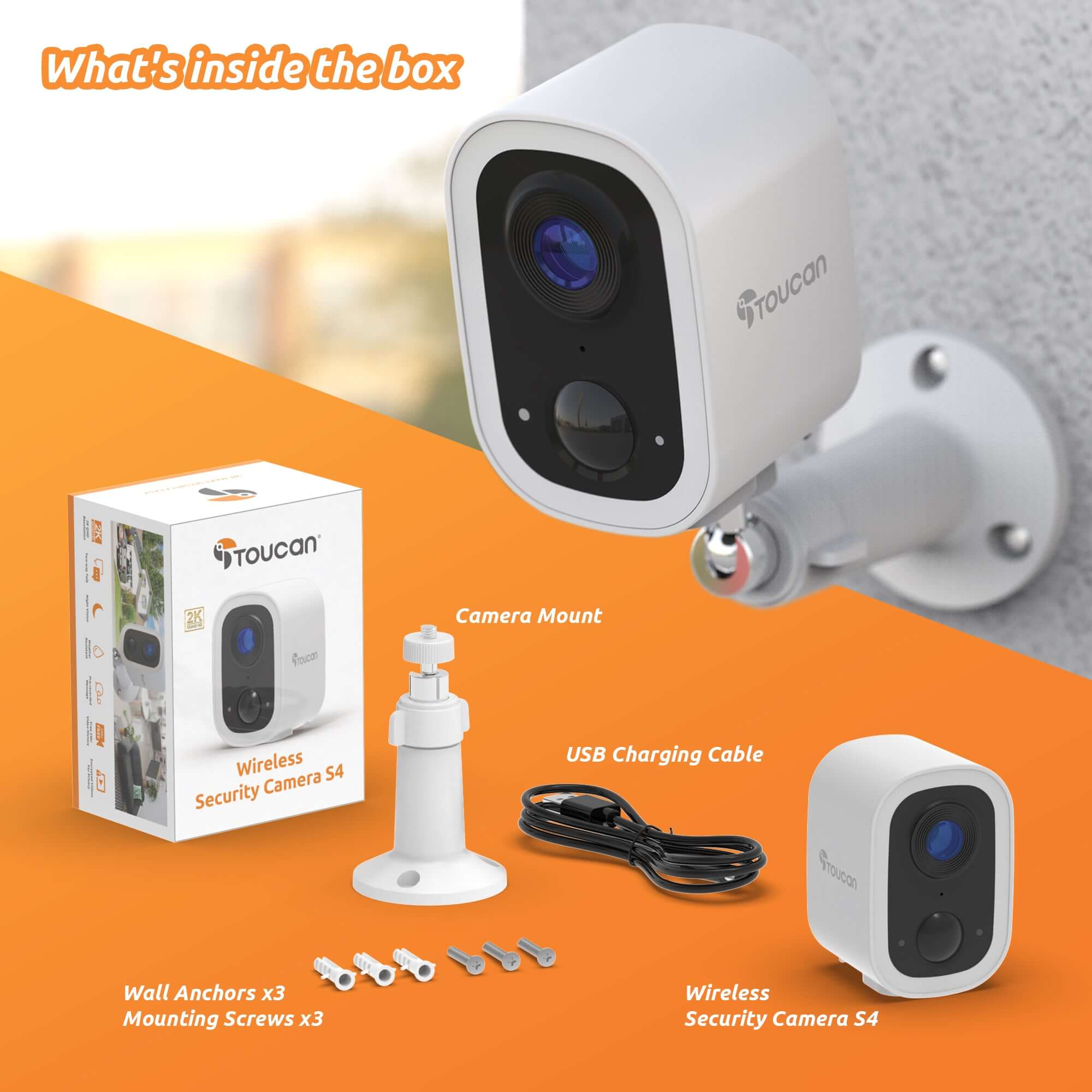 home security systems|Toucan Wireless Security Camera S4 and Wireless Video Doorbell V3 Bundle|RBB Toucan Wireless Security Camera S4|Toucan Guardian Premium Wireless Security Camera S4 3-Pack + Wireless Video Doorbell V3 + Solar Charger Bundle -Toucan Solar Security Camera Bundle - S4 Wireless Camera + Solar Charger-Toucan Wireless Security Camera S4 2-Pack-Toucan Wireless Security Camera S4 and Solar Panel Charger Bundle -Premium Home Security System | Toucan - Toucan Wireless Security Camera S4