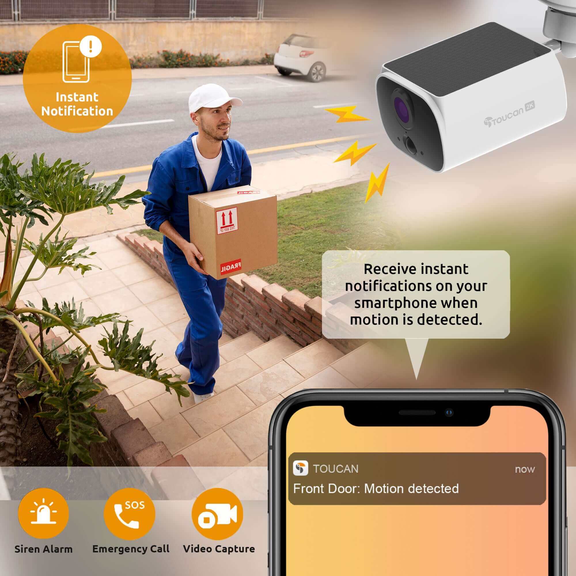 Toucan Solar Security Camera 3-Pack - S5 Wireless System|Toucan Solar Security Cameras |Toucan Solar Security Camera S5 - Wireless Outdoor System-Toucan Solar Security Camera 3-Pack - S5 Wireless Outdoor System-Toucan Solar Security Camera 4-Pack - S5 Wireless Outdoor System-Toucan Solar Wireless Security Camera S5 4-Pack -Checking the delivery status? Toucan Solar Wireless Security Camera