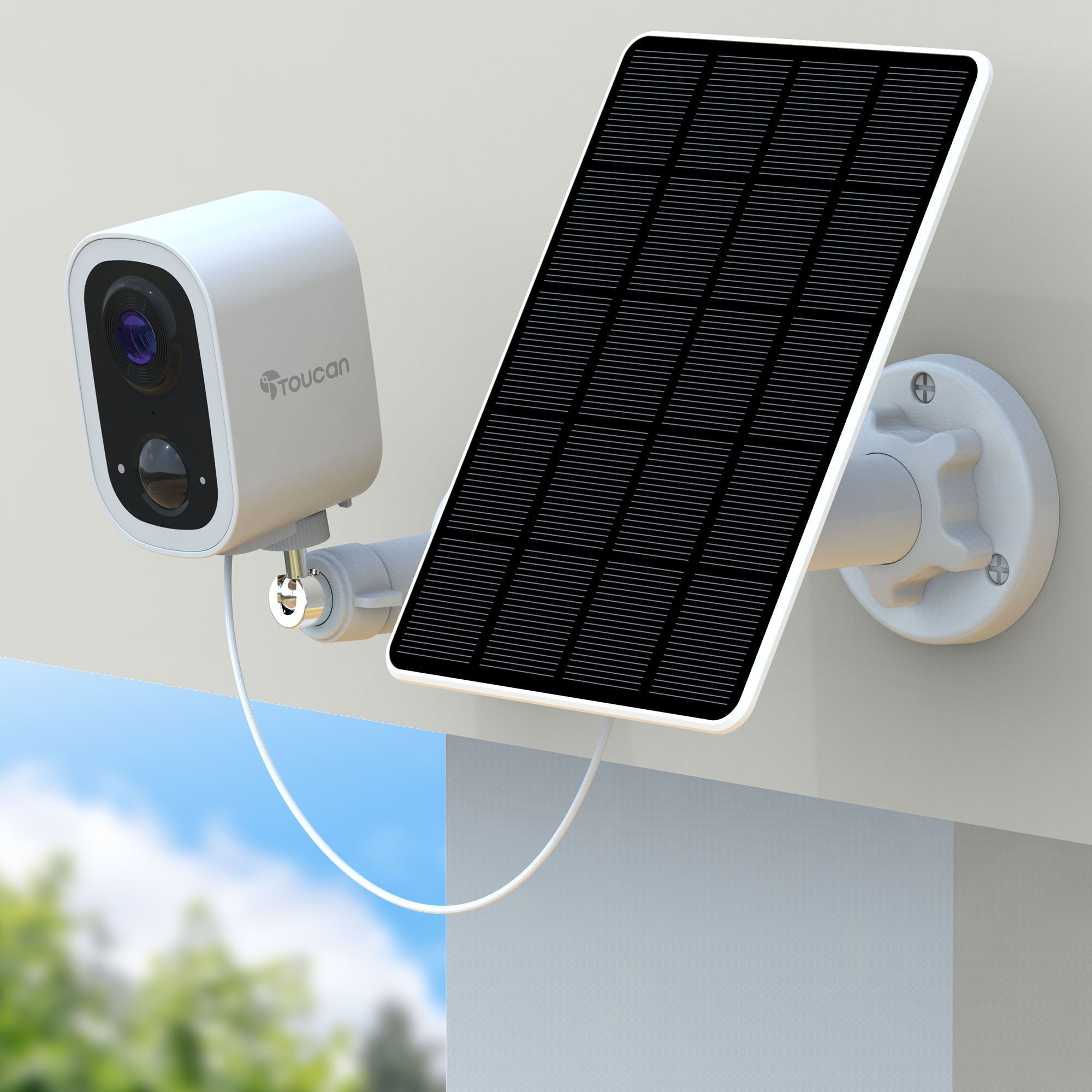 Toucan Solar Security Camera Bundle - S4 Wireless Camera + Solar Charger-Toucan Wireless Security Camera S4 and Solar Panel Charger Bundle - Wireless Security Camera and Solar Charger