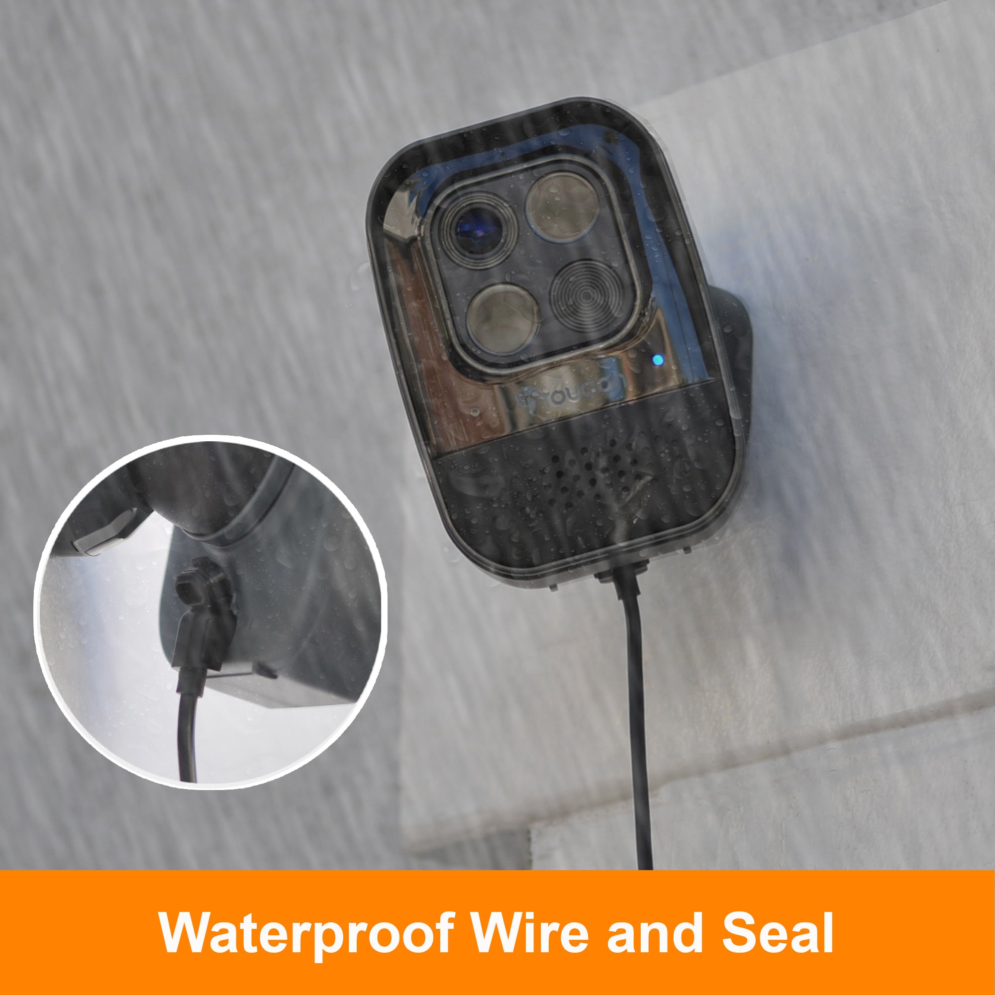 Security Security Camera Pro Power Cable | Toucan Solution -Toucan Power Cable for Security Camera Pro - 12m Outdoor Cable with Power Adapter