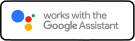 Logo indicating compatibility with the Google Assistant