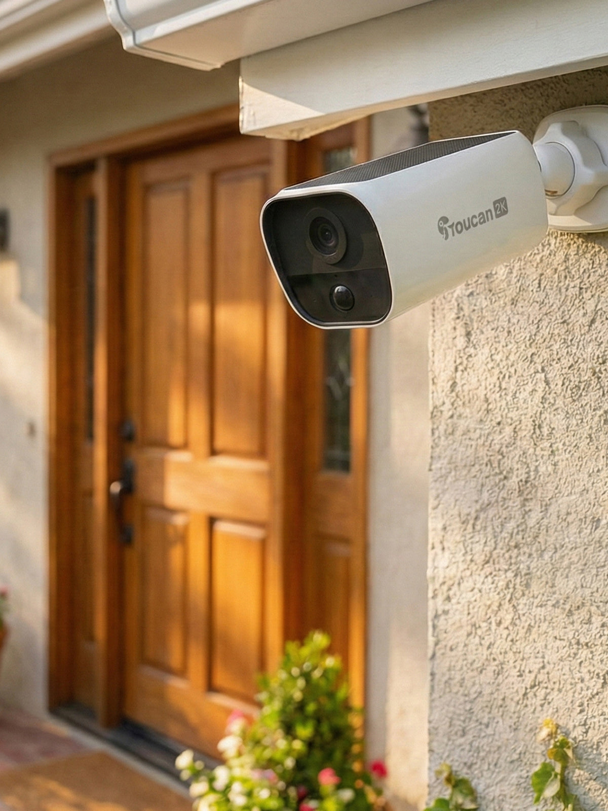 Toucan Security Camera with Solar charging, in real life | Toucan Solution Smart Home Security