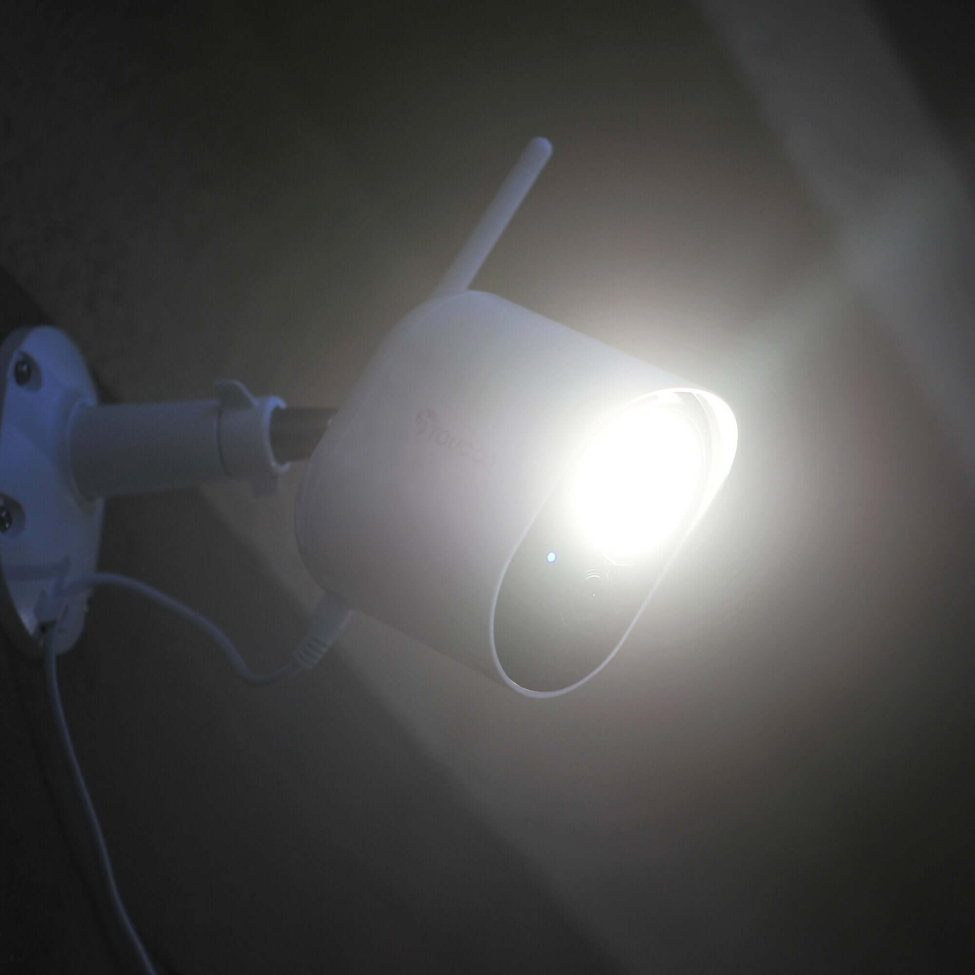 Toucan Security Floodlight Camera 2-pack bright at night| LED Flood Lights Security Camera