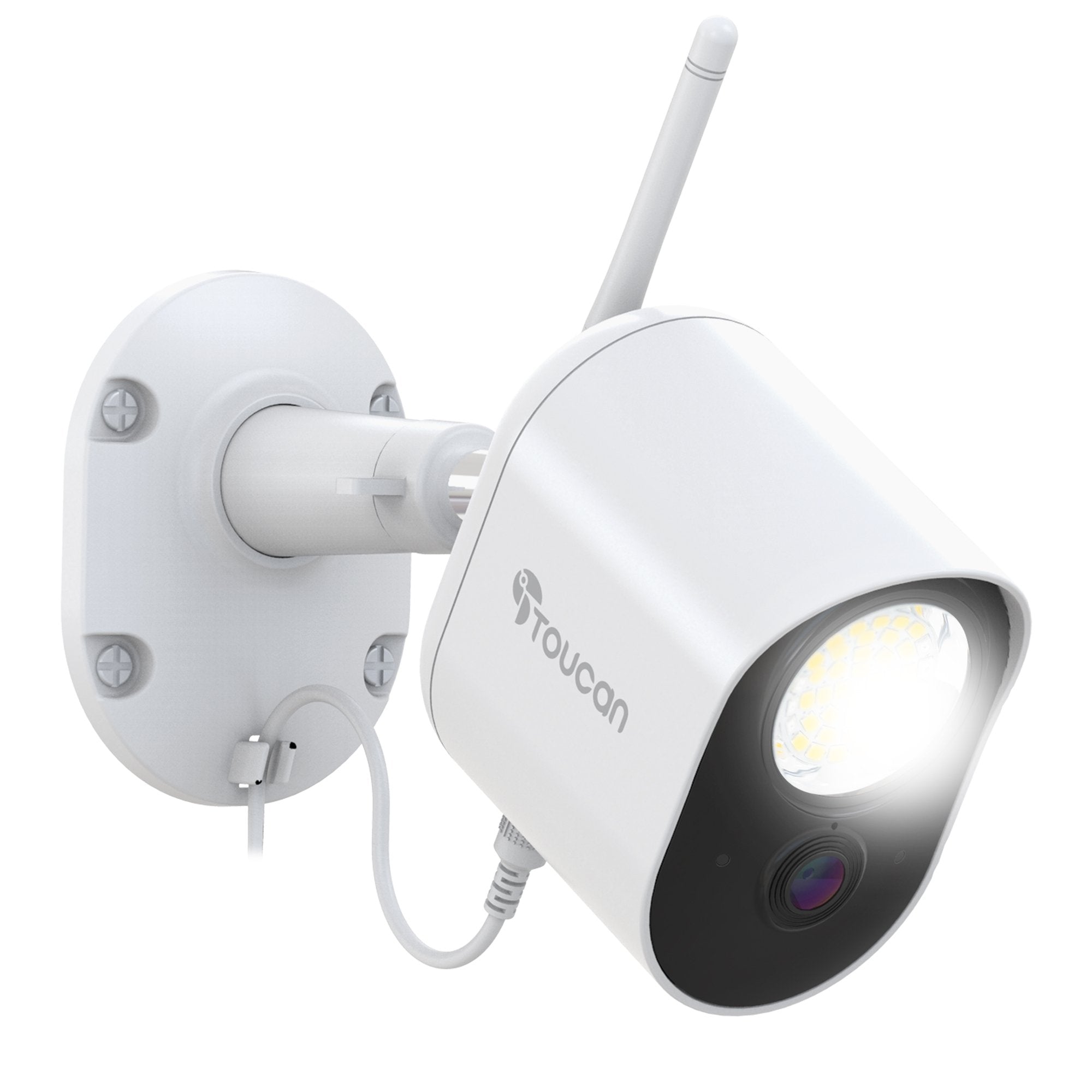 Floodlight Security Camera | No Monthly Fee | Toucan Solution-Toucan Security FloodLight Camera