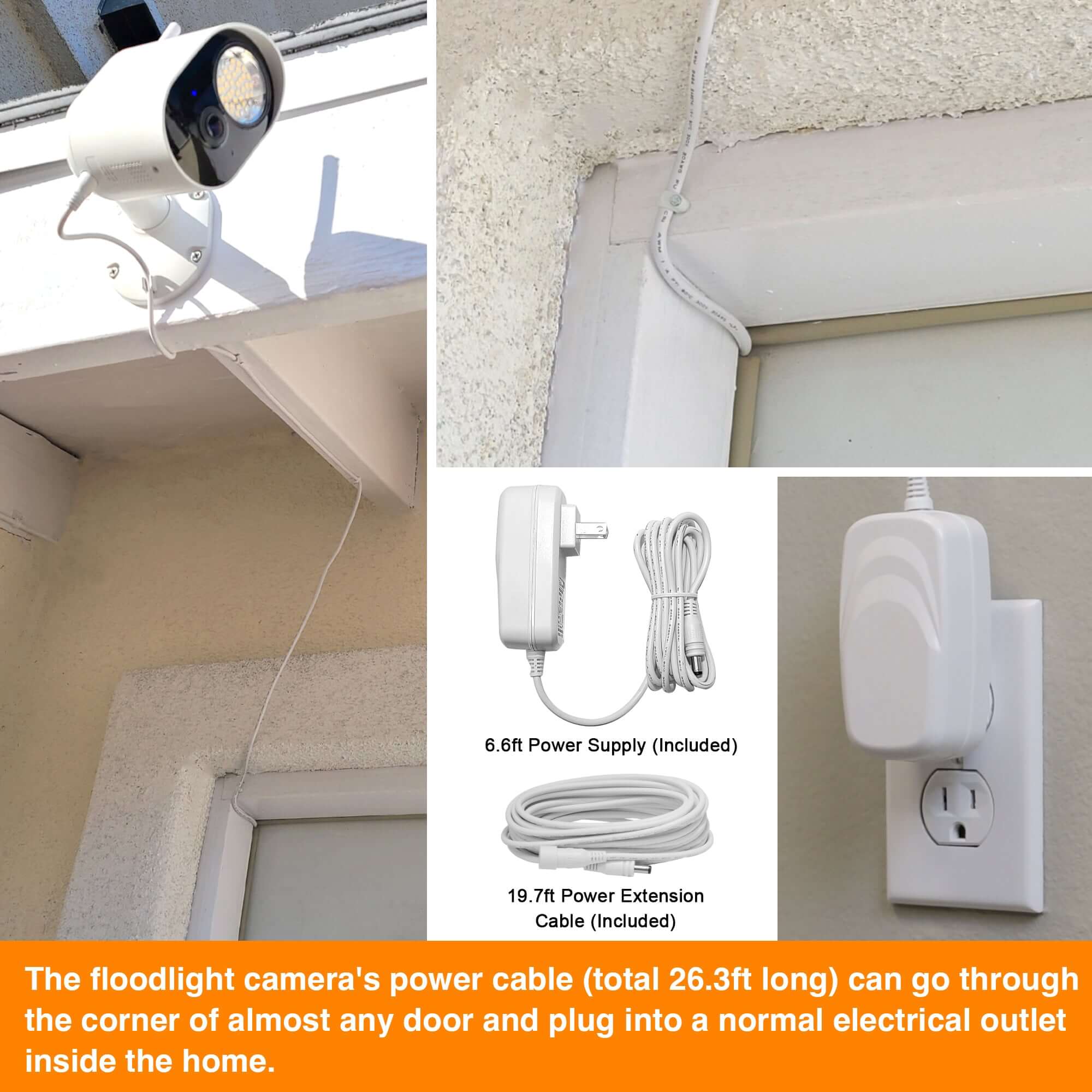 LED Flood Lights Security Camera|Floodlight Security Camera | No Monthly Fee | Toucan Solution-Toucan Security FloodLight Camera