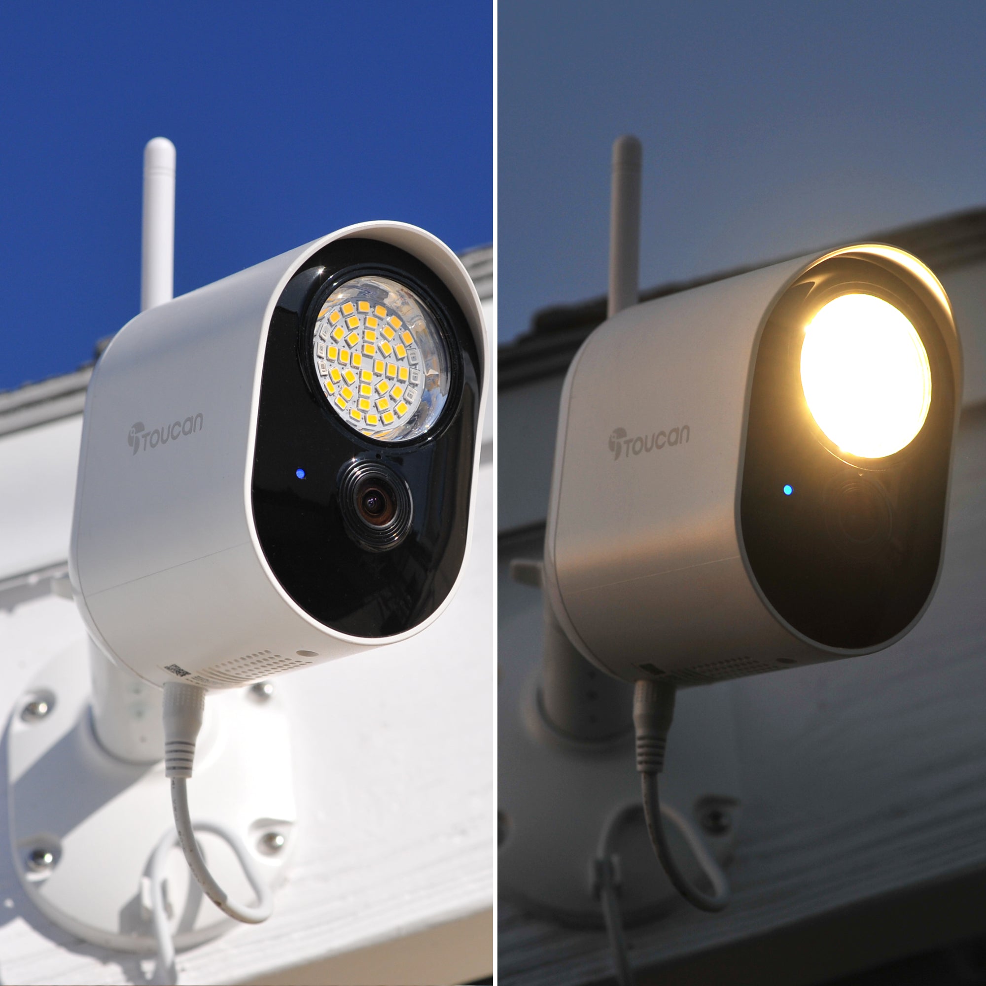Floodlight Security Camera | No Monthly Fee | Toucan Solution