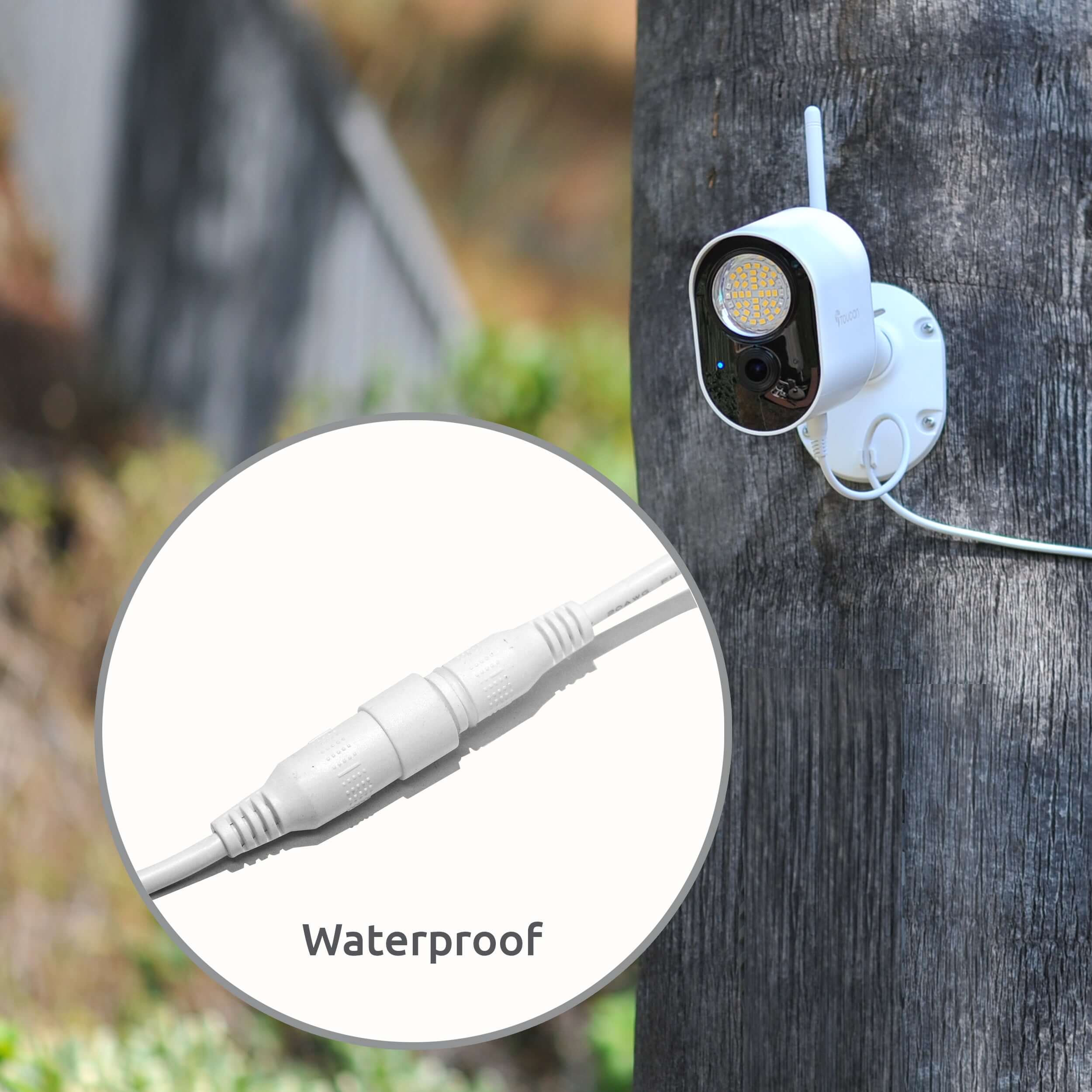 Toucan Security Light Camera Extension Cable | Floodlight Security Camera Cable