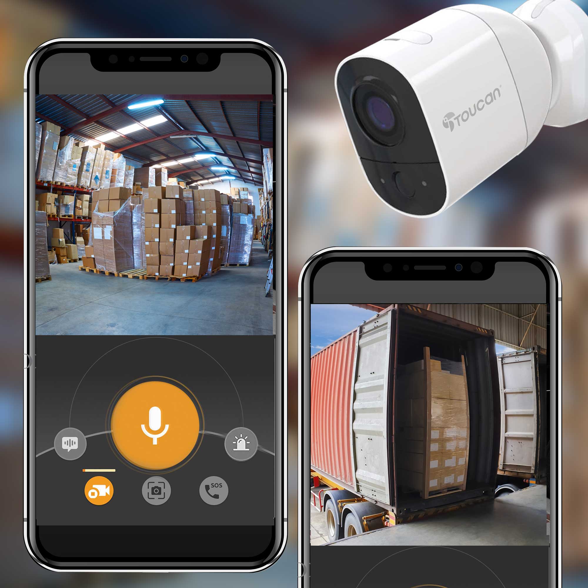 Security Camera to monitor warehouse shipments |Security Camera Extra Large Rechargeable Battery