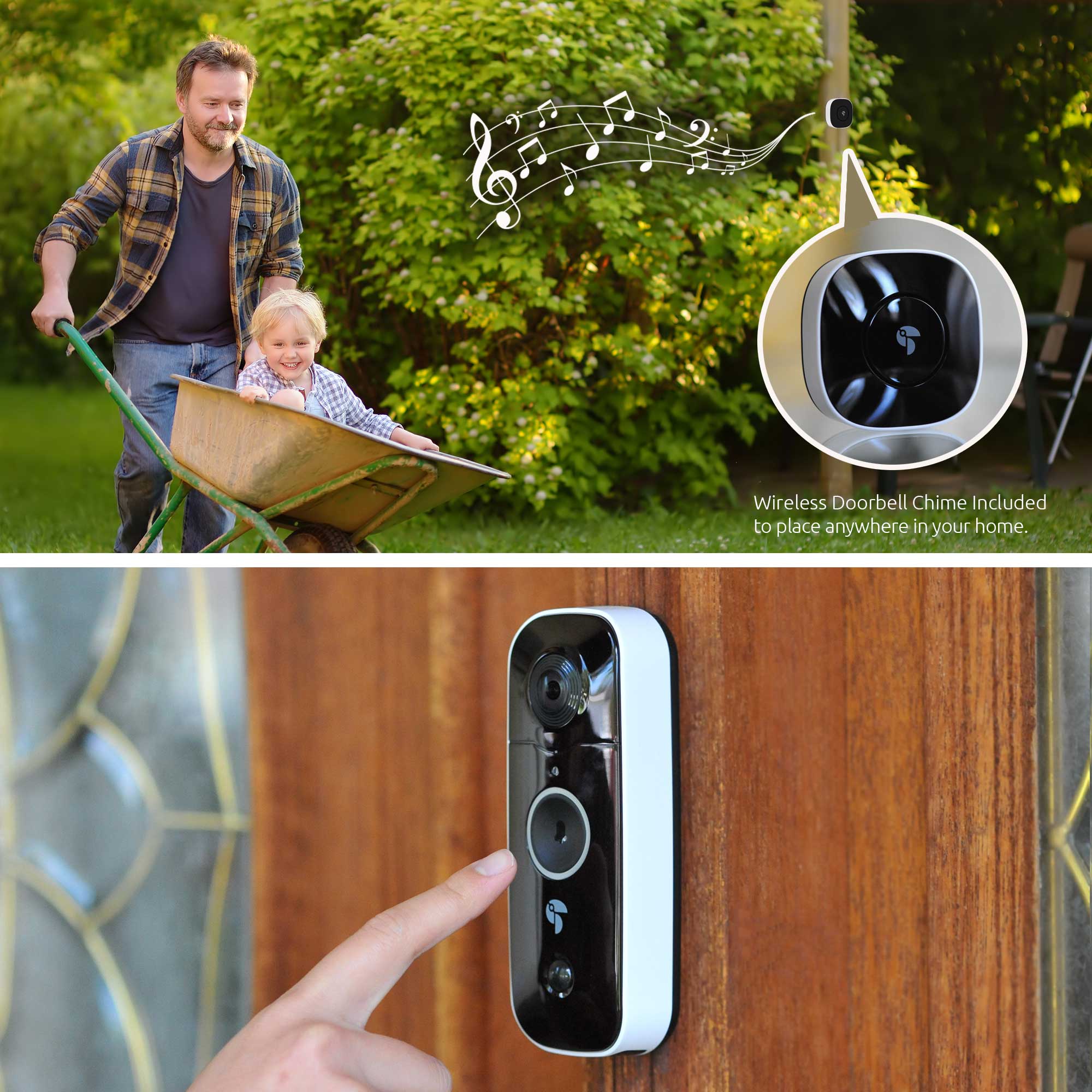 Doorbell Camera with wireless camera | Toucan Wireless Video Doorbell Includes Wireless Doorbell Chime