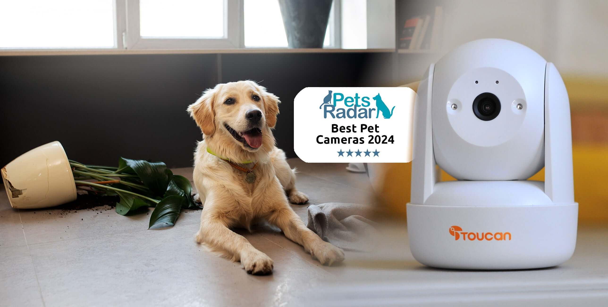 Toucan Seek Pan & Tilt Security Camera - Best runner-up pet camera