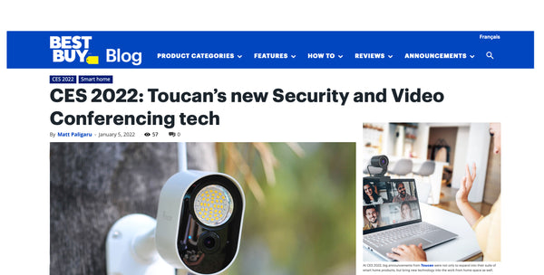 Best Buy Blog covers CES 2022 Toucan’s new Security and Video Conferencing tech