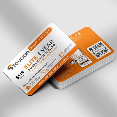  Toucan Smart Home App Elite 1 Year Subscription -Toucan Shield Plan Elite - 1 Year Subscription Card - All Devices + Extended Features