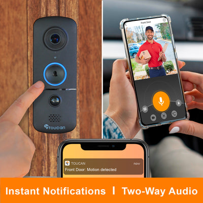 Toucan Wireless Video Doorbell V3D (New) (without Chime)