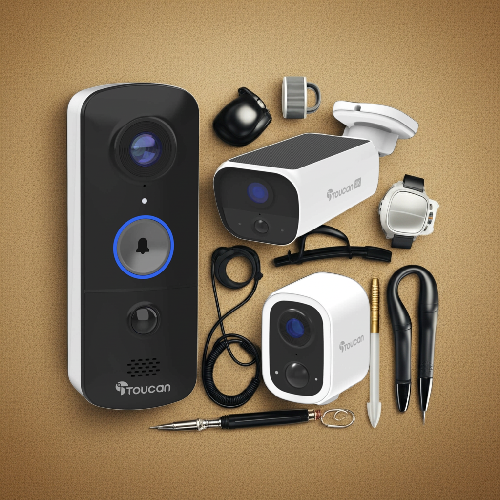Toucan Essential Home Protection Kit – Camera, Doorbell & Solar Camera ⭐ Best Seller