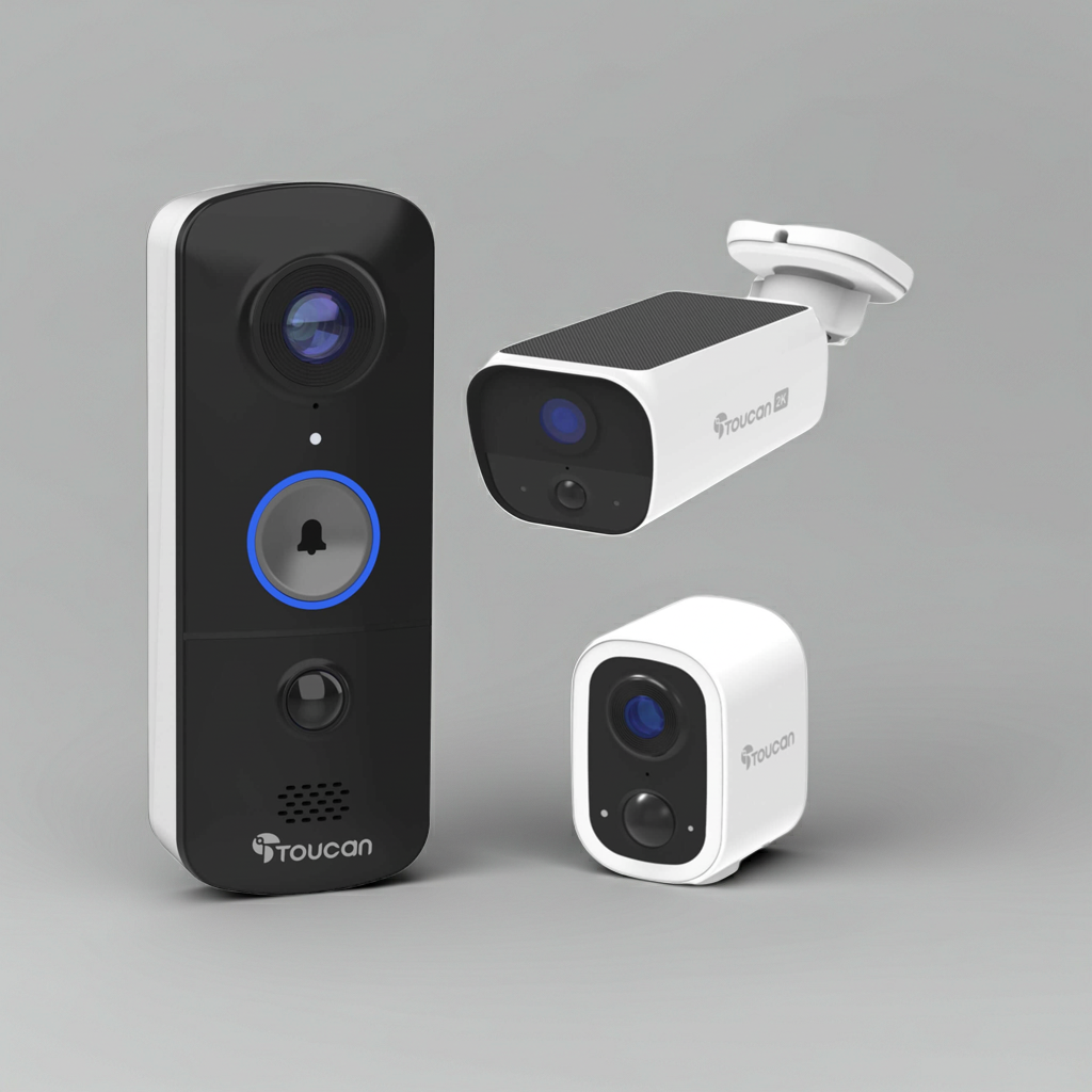 Toucan Essential Home Protection Kit – Camera, Doorbell & Solar Camera ⭐ Best Seller
