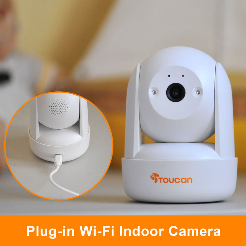 Toucan Scout Wireless Security Camera and Seek Indoor Pan & Tilt Security Camera Bundle