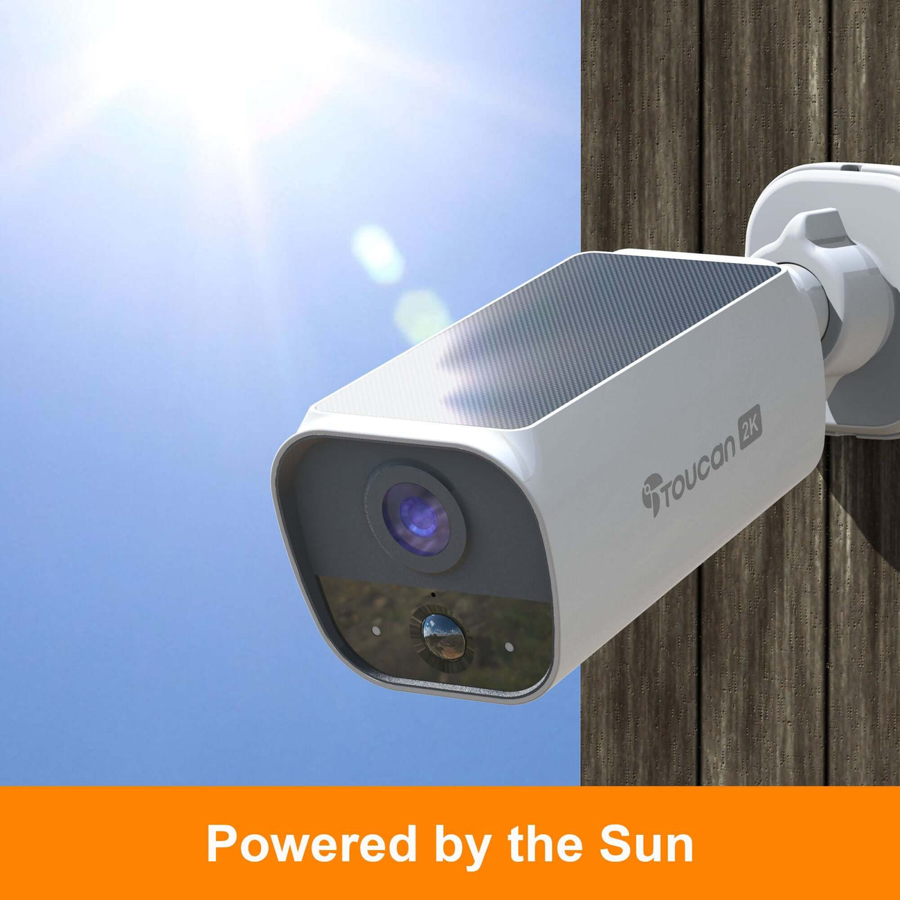 Toucan S5 outdoor security camera monitoring after dark