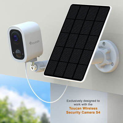 Toucan Solar Panel Charger for S4 Security Camera – Wireless Outdoor Power Solution