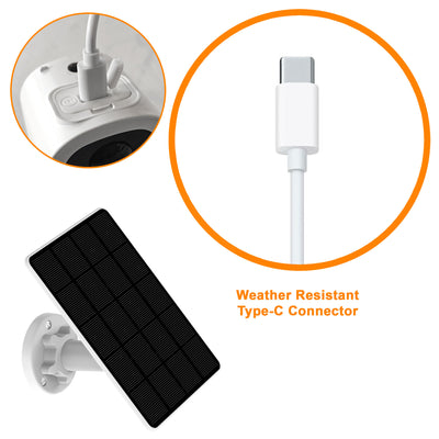Toucan Solar Panel Charger for S4 Security Camera – Wireless Outdoor Power Solution
