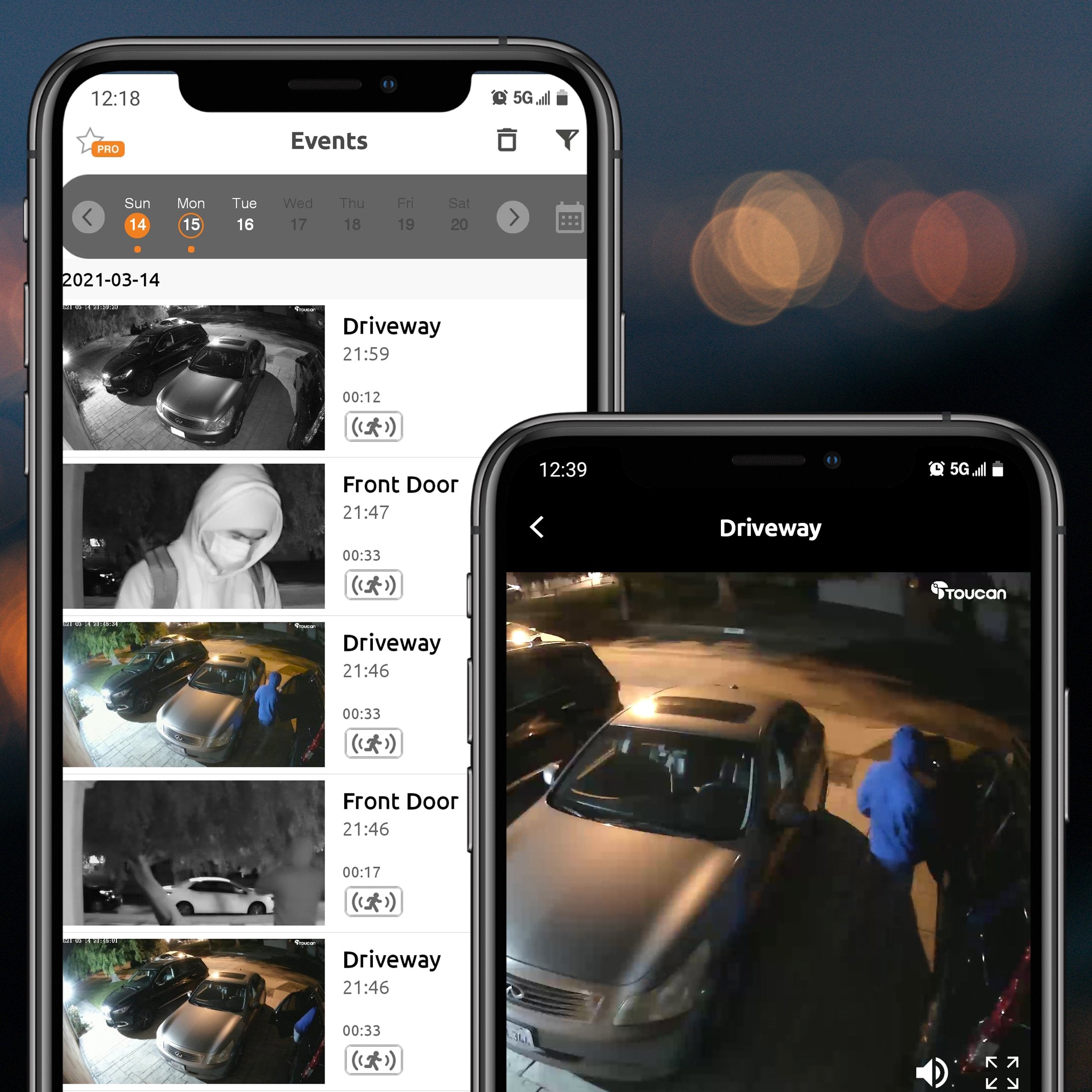 Floodlight Security Camera  | No Monthly Fee | Toucan Solution