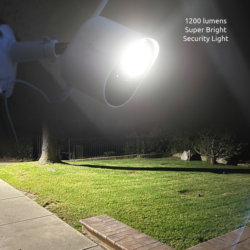 Toucan Security Floodlight Camera & Wireless Video Doorbell Includes Doorbell Chime Bundle
