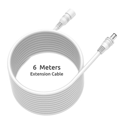 Toucan Extension Cable for Floodlight Security Camera – 6m Weatherproof Power Cable