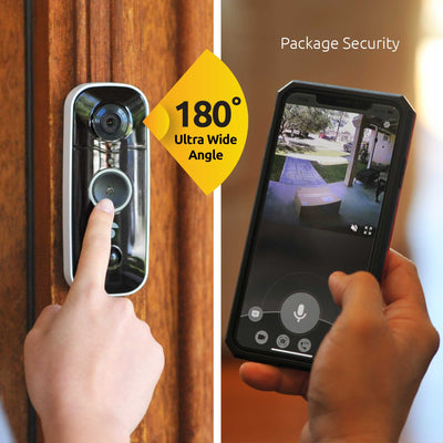 Wireless Video Doorbell | Package Security | Package Theft |Toucan Wireless Video Doorbell Includes Wireless Doorbell Chime