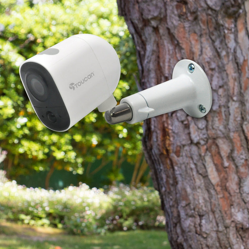 The Fixed Mount for the Wireless Outdoor Camera used on a tree