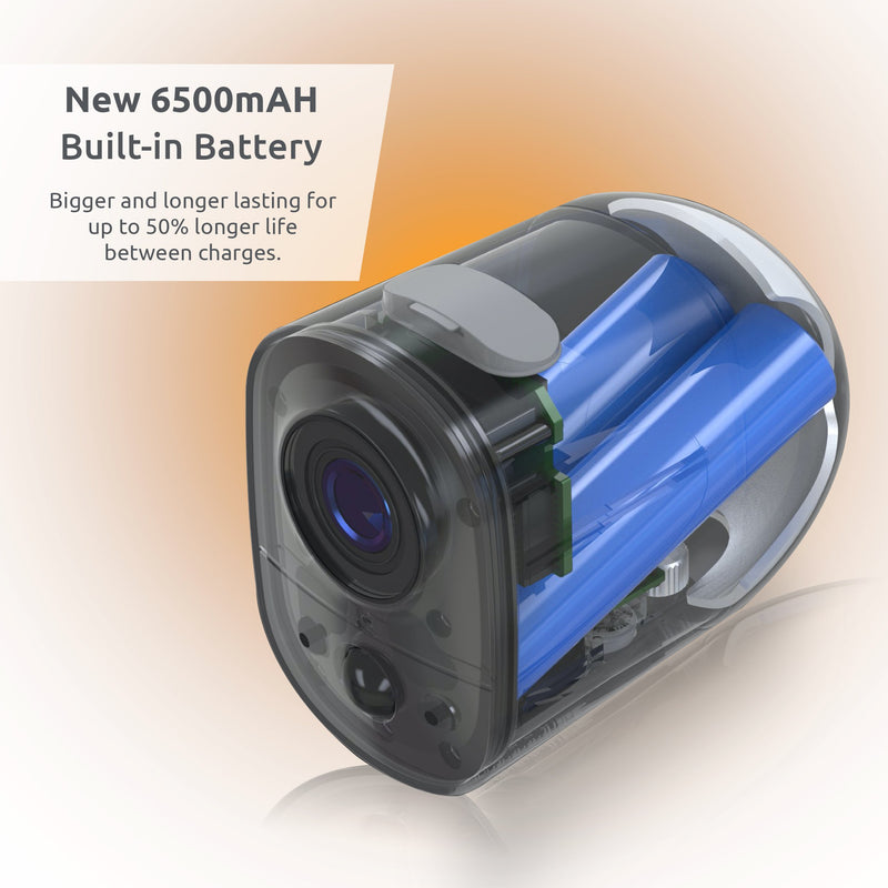 Toucan Wireless Outdoor/Indoor Security Camera Extra Large Rechargeable Battery