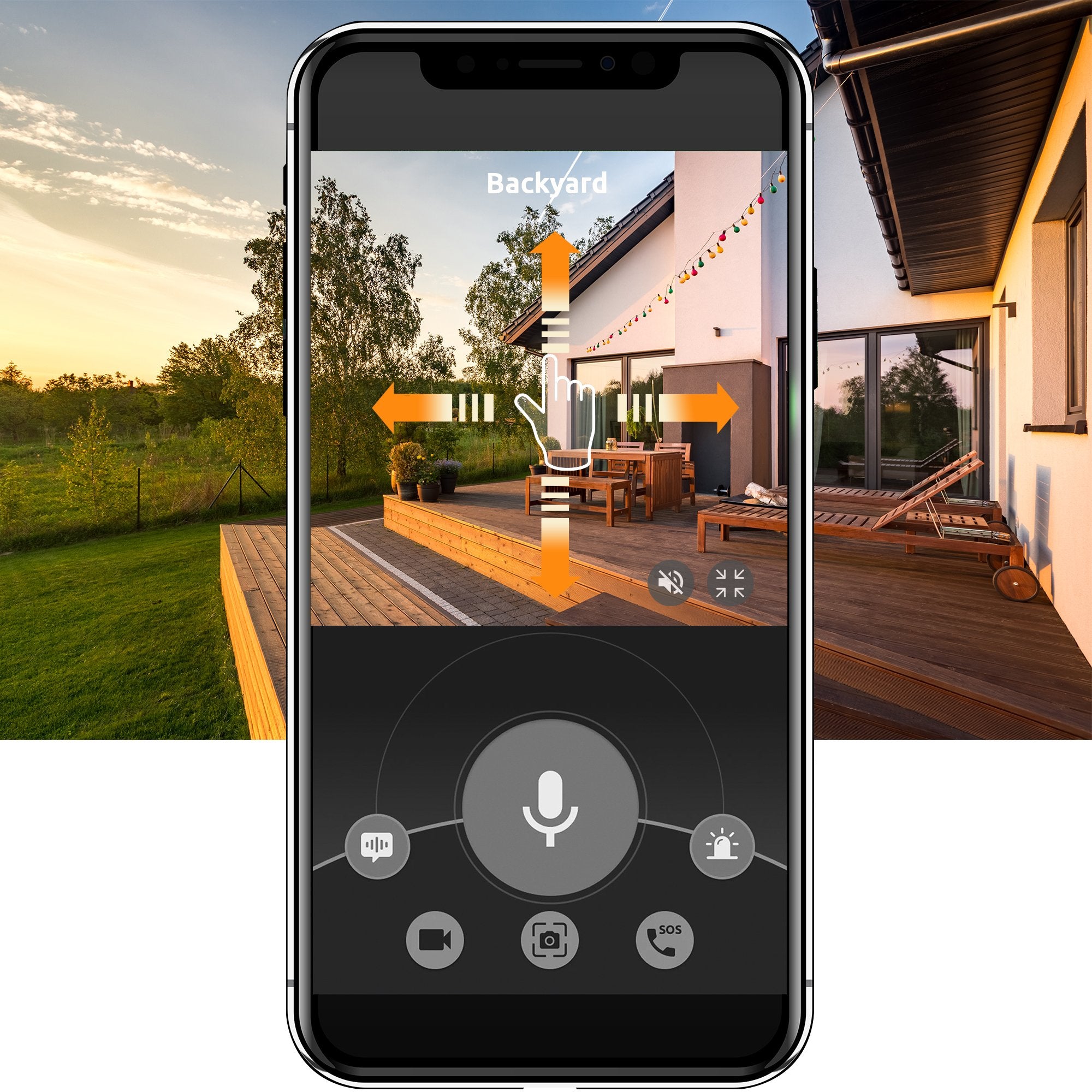 Live Feed on Wireless Outdoor Security Camera | Security Camera Extra Large Rechargeable Battery