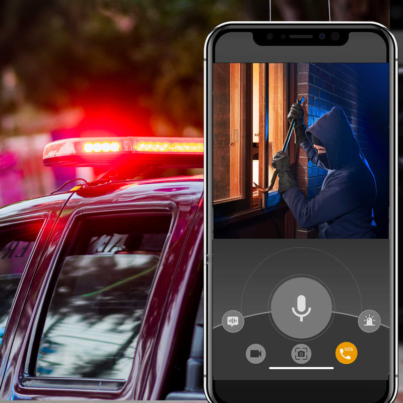 Deter burglars with outdoor security camera