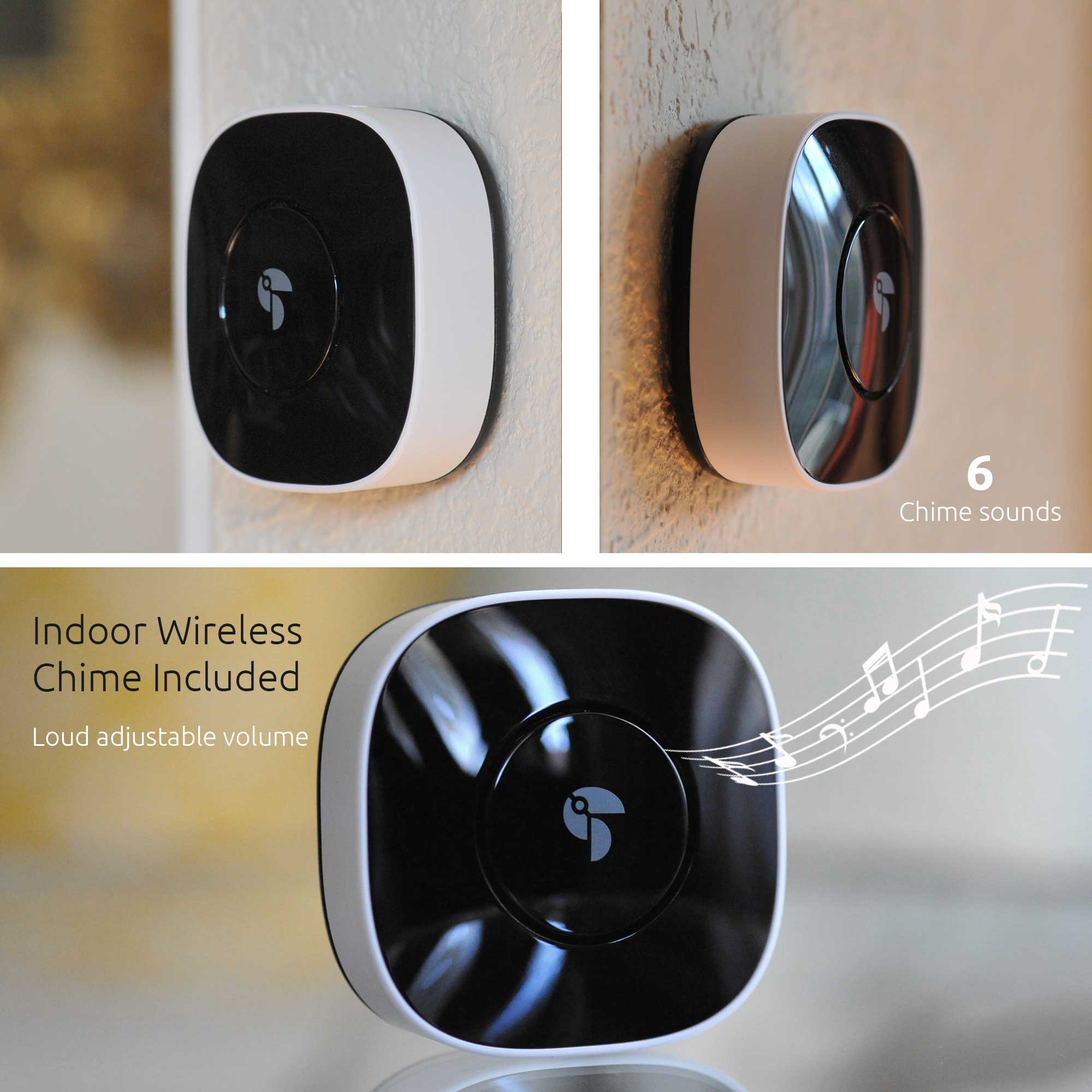 Wireless Chime for the Toucan Wireless Video Doorbell | Toucan Wireless Video Doorbell Includes Wireless Doorbell Chime