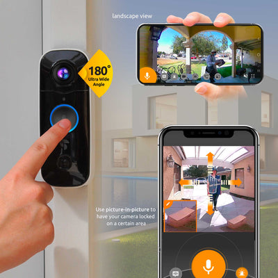 Wireless video doorbell package safe | Toucan Wireless Video Doorbell Includes Wireless Doorbell Chime